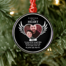 Gepersonaliseerde Vader Memorial Vader Sympathie G Metalen Ornament