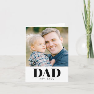 Gepersonaliseerde Vader Opgericht Foto Vaderdag Kaart