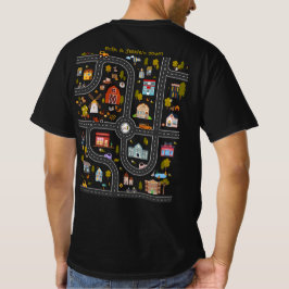Gepersonaliseerde vader shirt met race auto track
