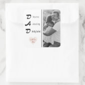 Gepersonaliseerde vader Sticker foto | Vaderdag Gi (Tas)