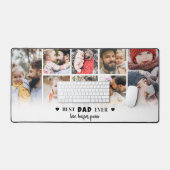 Gepersonaliseerde Vader Vader Fotocollage Bureaumat (Keyboard & Muis)