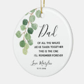 Gepersonaliseerde vader van bride van alle walks keramisch ornament (Links)