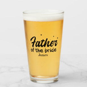 Gepersonaliseerde vader van de Bride Glas
