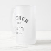 Gepersonaliseerde vader van de bruidegom Bier Mok (Voorkant links)