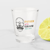 Gepersonaliseerde Vader van de Bruidegom Bruilofts Shot Glas (Voorkant)