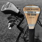 Gepersonaliseerde vader van de Groom Golfheadcover