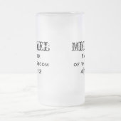 Gepersonaliseerde vader van de Groom-Mok Matglas Bierpul (Center)