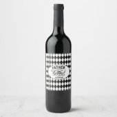 Gepersonaliseerde vader van de Groom Mustache Wijn Etiket (Voorkant)