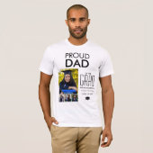 Gepersonaliseerde vader van | Foto-collage T-Shirt (Voorkant volledig)