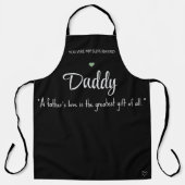 Gepersonaliseerde Vaderdag Bakken Schort – Custom  (Voorkant)