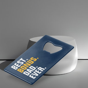 Gepersonaliseerde Vaderdag Beste Bonus Papa Ooit Creditkaart Flessenopener