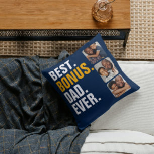 Gepersonaliseerde Vaderdag Beste Bonus Papa Ooit Kussen