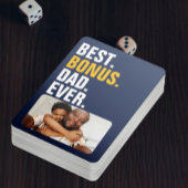 Gepersonaliseerde Vaderdag Beste Bonus Papa Ooit Pokerkaarten