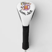 Gepersonaliseerde Vaderdag cadeau van Kinder Golfheadcover (Voorkant)