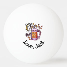 Gepersonaliseerde Vaderdag cadeau van Kinder Pingpongbal