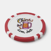 Gepersonaliseerde Vaderdag cadeau van Kinder Poker Chips (Enkel)