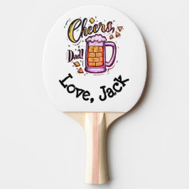 Gepersonaliseerde Vaderdag cadeau van Kinder Tafeltennisbatje