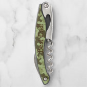 Gepersonaliseerde Vaderdag Camouflage Kurkentrekke Kurkentrekker (Achterkant)