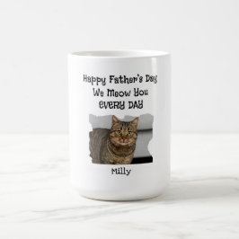 Gepersonaliseerde Vaderdag Cat Mok