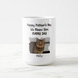 Gepersonaliseerde Vaderdag Cat Mok