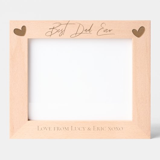 Gepersonaliseerde Vaderdag Custom Gift voor vader Gegraveerde Lijstjes (Voorkant)