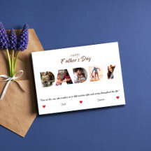 Gepersonaliseerde Vaderdag DADDY fotocollage