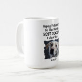 Gepersonaliseerde Vaderdag Dog Mok (Voorkant links)