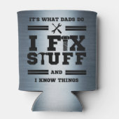 Gepersonaliseerde Vaderdag Fix IT Blikjeskoeler (Achterkant)