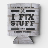 Gepersonaliseerde Vaderdag Fix IT Blikjeskoeler (Voorkant)