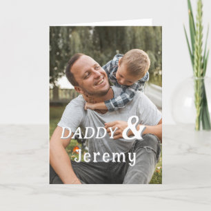 Gepersonaliseerde Vaderdag-fotokaart Feestdagen Kaart
