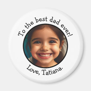 Gepersonaliseerde Vaderdag-fotonaam Keepsake Magneet