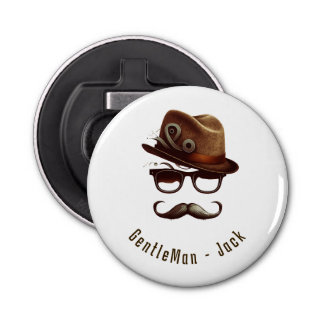 Gepersonaliseerde Vaderdag Gift van Kinder Button Flesopener