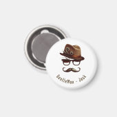 Gepersonaliseerde Vaderdag Gift van Kinder Magneet (Voorkant / Achterkant)