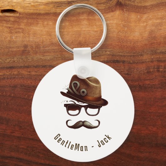 Gepersonaliseerde Vaderdag Gift van Kinder Sleutelhanger (Voorkant)