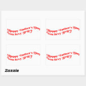 Gepersonaliseerde Vaderdag Gift van Vrouw Rechthoekige Sticker (Vel)