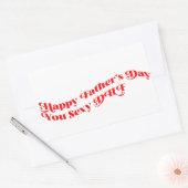 Gepersonaliseerde Vaderdag Gift van Vrouw Rechthoekige Sticker (Envelop)