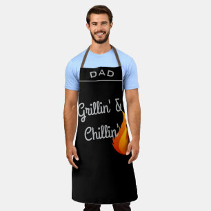 Gepersonaliseerde Vaderdag Grillen & Chillen Schort
