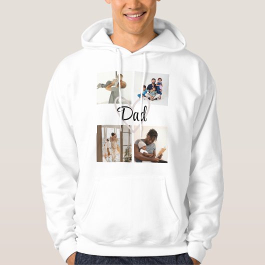 Gepersonaliseerde Vaderdag Hoodie - Superheld Dad (Voorkant)
