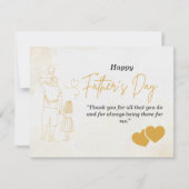 Gepersonaliseerde Vaderdag-Kaart Notitiekaartje (Voorkant)