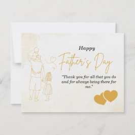Gepersonaliseerde Vaderdag-Kaart Notitiekaartje