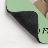 Gepersonaliseerde Vaderdag Mousepad – Zacht Groen Muismat (Hoek)