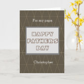 Gepersonaliseerde Vaderdag Papa Kaart (Gele Bloem)