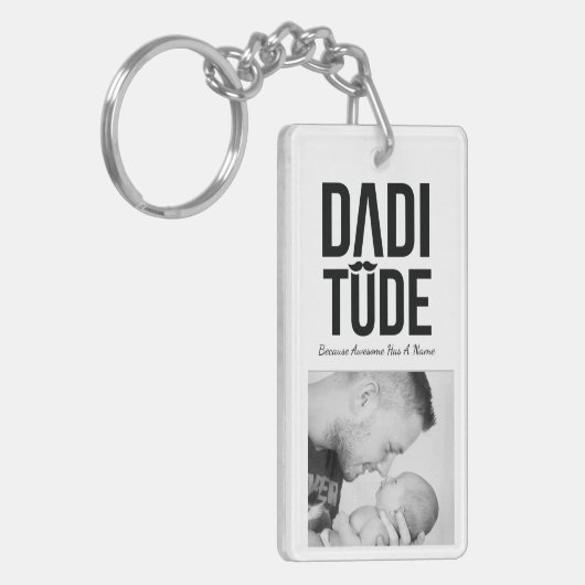 Gepersonaliseerde Vaderdag Sleutelhanger (Voorkant Links)