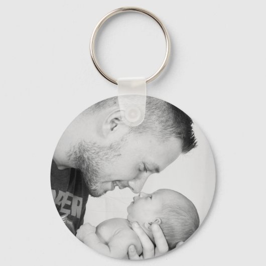 Gepersonaliseerde Vaderdag Sleutelhanger - Custom (Achterkant)