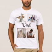 Gepersonaliseerde Vaderdag – Superheld vader T-shirt (Voorkant)