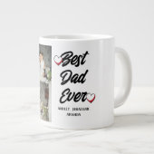 Gepersonaliseerde vaderdag, twee foto collage cade grote koffiekop (Voorkant rechts)