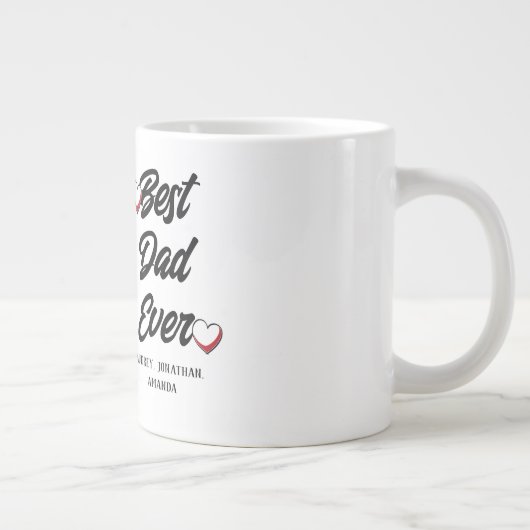 Gepersonaliseerde vaderdag, twee foto collage cade grote koffiekop (Rechts)