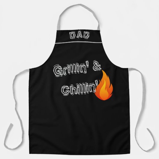 Gepersonaliseerde Vaderdag Ultimate BBQ Grill Gift Schort (Voorkant)