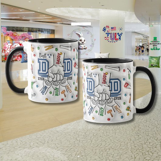 Gepersonaliseerde Vaderdag "vuistbult" Mok