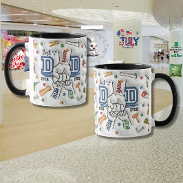 Gepersonaliseerde Vaderdag "vuistbult" Mok